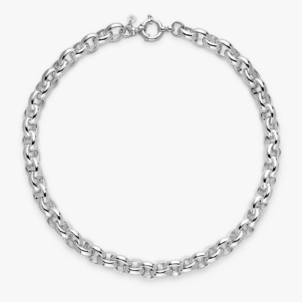 Collier argent Odéon, fermoir mousqueton