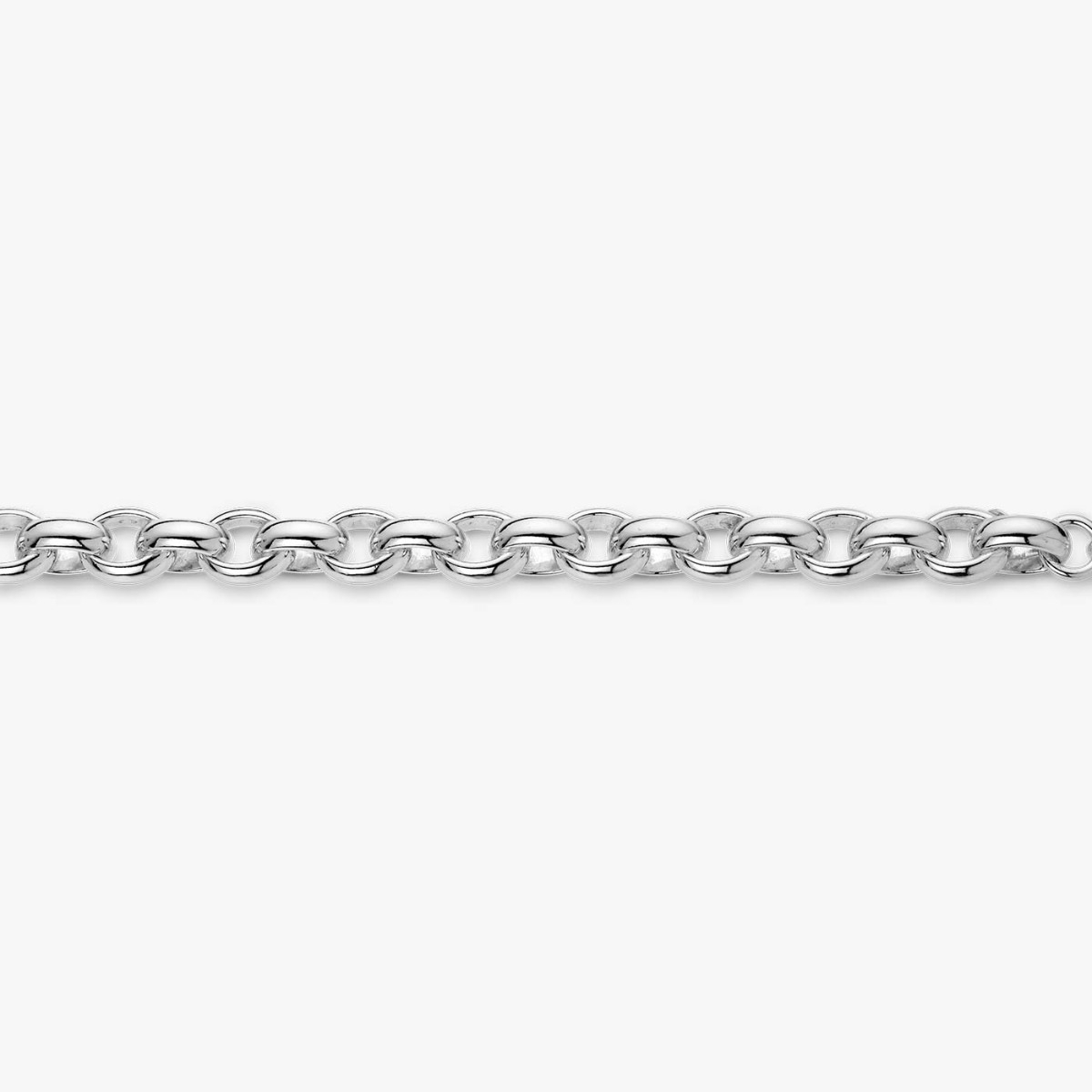 Collier argent Odéon, zoom maille