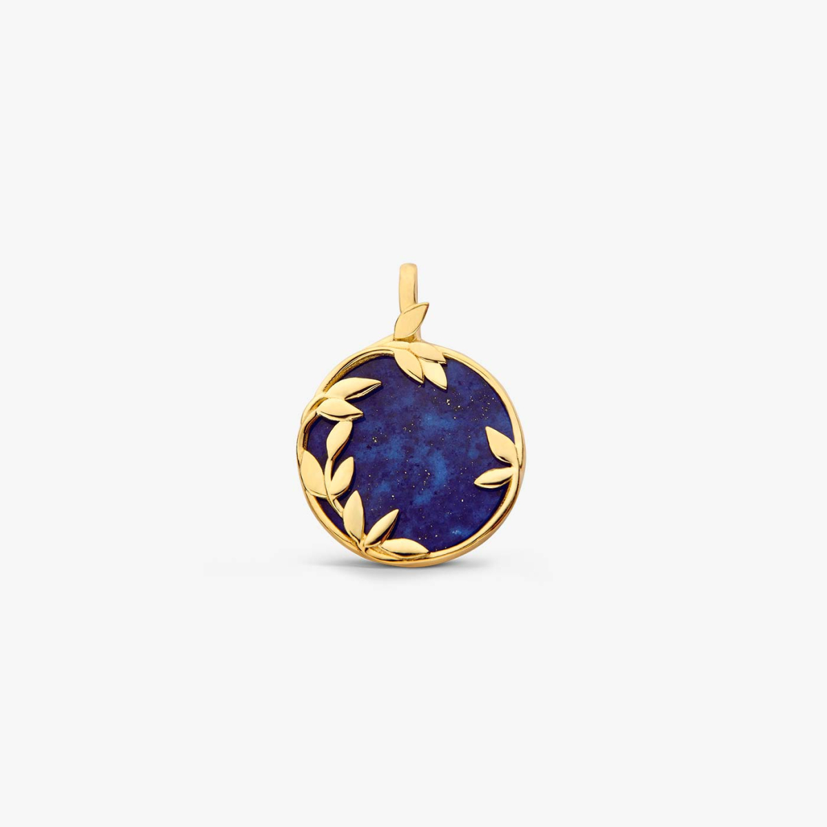 Médaille Or Jaune & Lapis-lazuli Flora