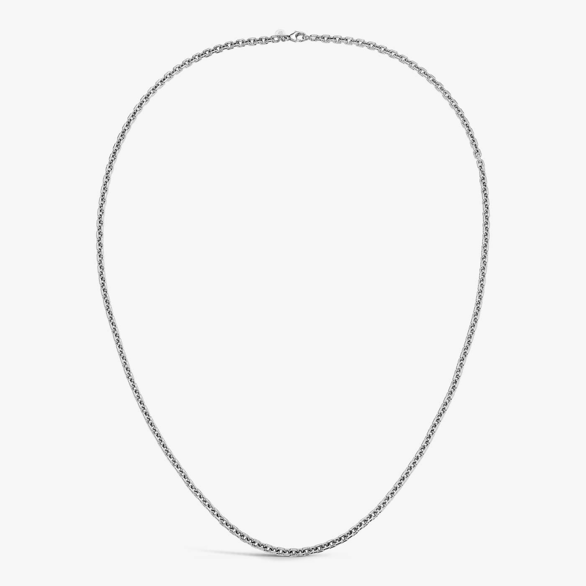 Chaîne Argent Forçat Rectangle 55 Cm