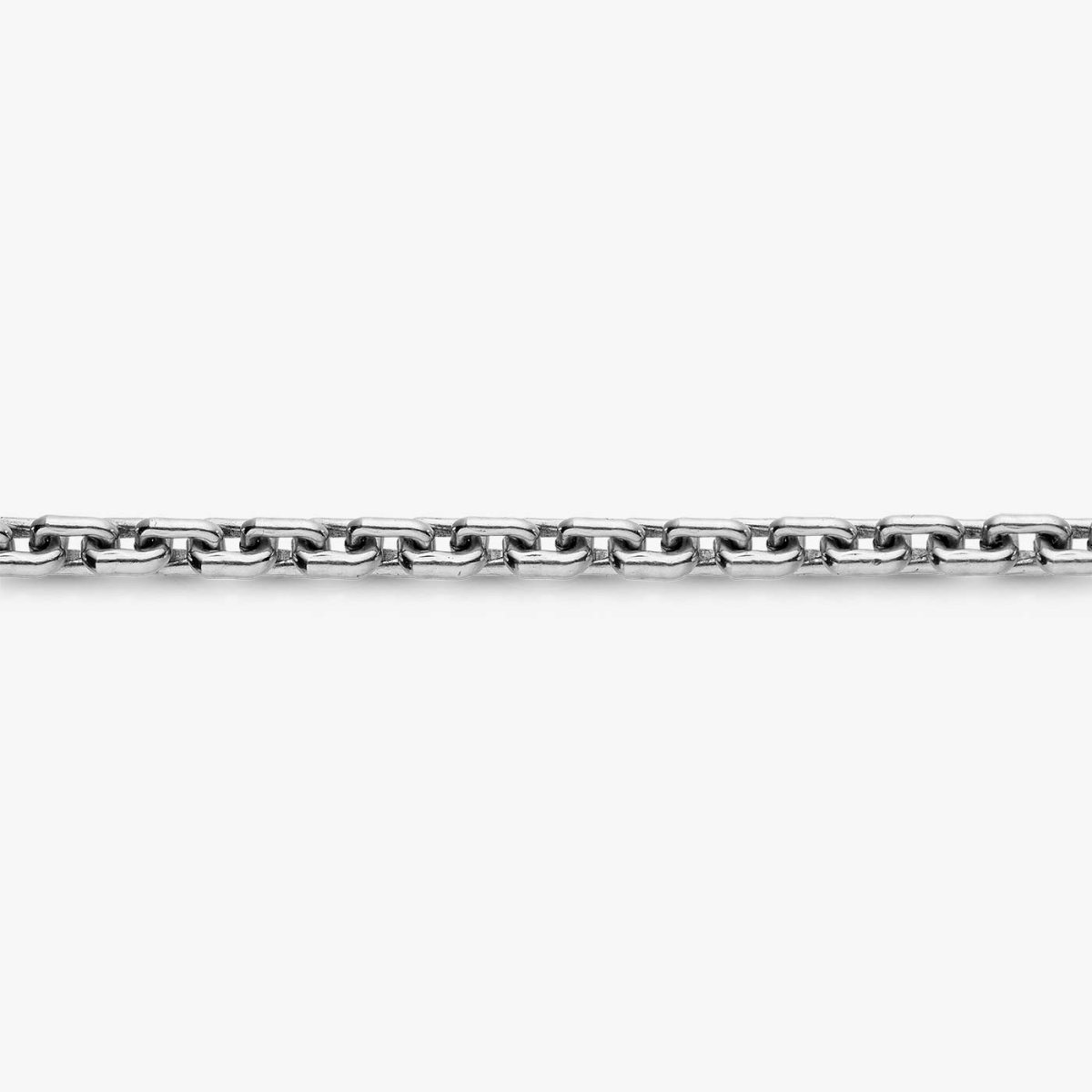 Chaîne Argent Forçat Rectangle 55 Cm