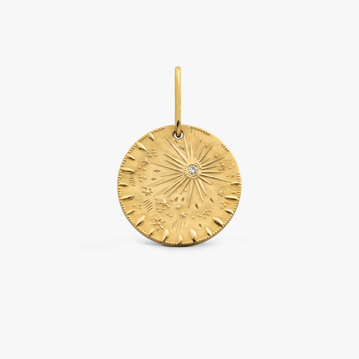 Médaille Pluie d'Etoiles or jaune et diamant