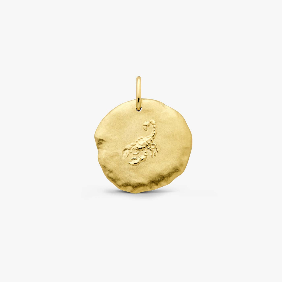 Yellow Gold Astro Scorpio Medallion