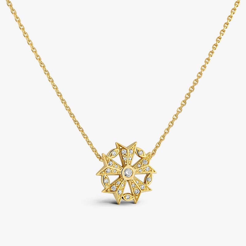 Collier Or Jaune Gloria Étoilée